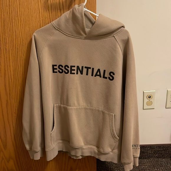 Essentials Tops - Brown Essentials hoodie size medium! in perfect condition!